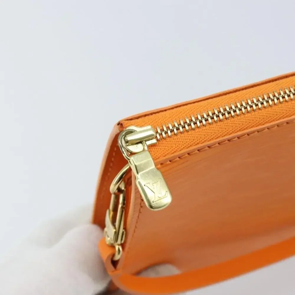 Louis Vuitton Epi Pochette Accessoires Pouch Orange Mandarin